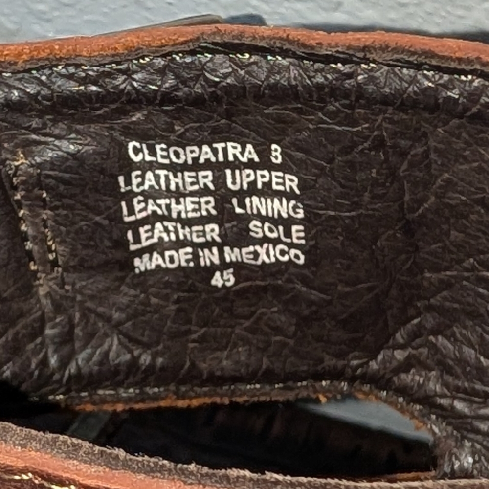 FreeBird CLEOPATRA Distressed Brown Sandals in size 8 - Picture 10 of 16